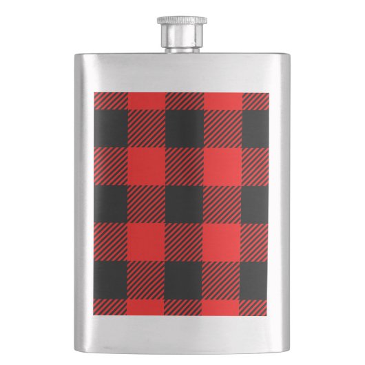 Buffalo Red en Black Lumberjack Pset Decor Flacon (Voorkant)