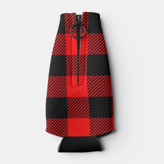 Buffalo Red en Black Lumberjack Pset Decor Flesjeskoeler (Achterkant)