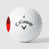Buffalo Red en Black Lumberjack Pset Decor Golfballen (Logo)
