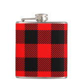 Buffalo Red en Black Lumberjack Pset Decor Heupfles (Voorkant)