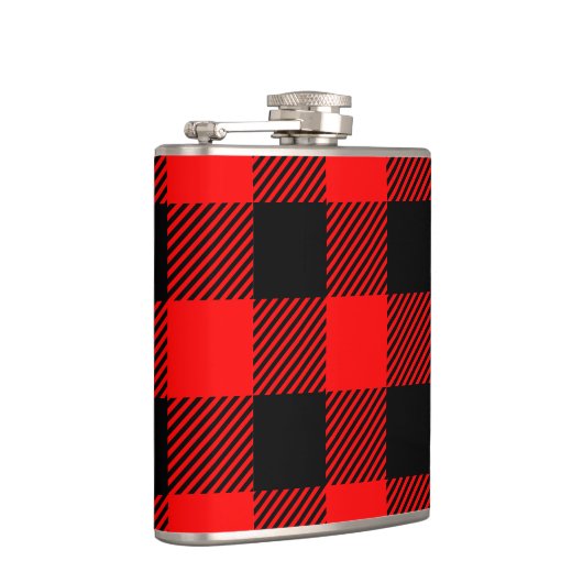 Buffalo Red en Black Lumberjack Pset Decor Heupfles (Rechts)