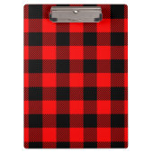 Buffalo Red en Black Lumberjack Pset Decor Klembord (Voorkant)