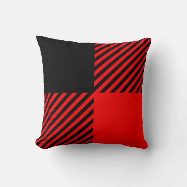 Buffalo Red en Black Lumberjack Pset Decor Kussen (Voorkant)