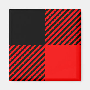 Buffalo Red en Black Lumberjack Pset Decor Magneet