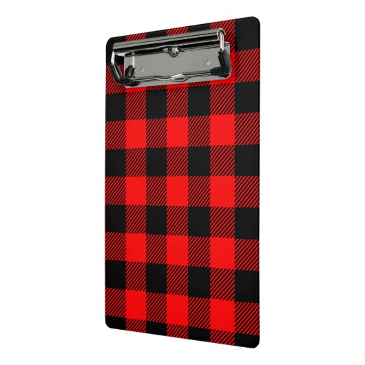 Buffalo Red en Black Lumberjack Pset Decor Mini Klembord (Angled2)