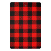 Buffalo Red en Black Lumberjack Pset Decor Mini Klembord (Achterkant)