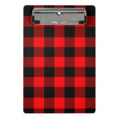 Buffalo Red en Black Lumberjack Pset Decor Mini Klembord (Voorkant)