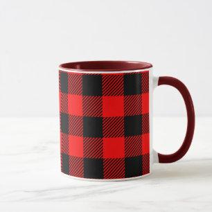 Buffalo Red en Black Lumberjack Pset Decor Mok