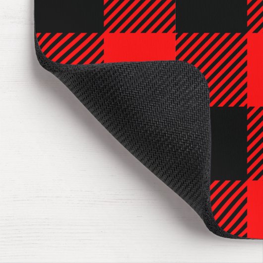 Buffalo Red en Black Lumberjack Pset Decor Muismat (Hoek)