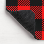 Buffalo Red en Black Lumberjack Pset Decor Muismat (Hoek)