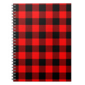 Buffalo Red en Black Lumberjack Pset Decor Notitieboek (Voorkant)