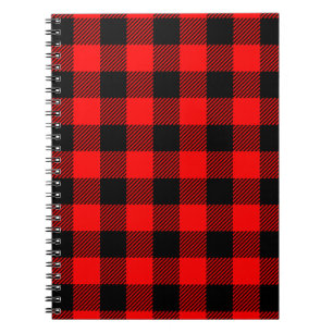 Buffalo Red en Black Lumberjack Pset Decor Notitieboek
