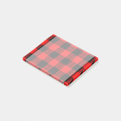 Buffalo Red en Black Lumberjack Pset Decor Post-it® Notes (Schuin)