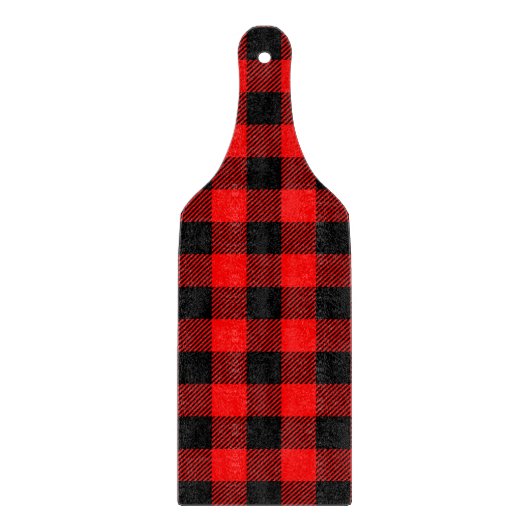 Buffalo Red en Black Lumberjack Pset Decor Snijplank (Voorkant)