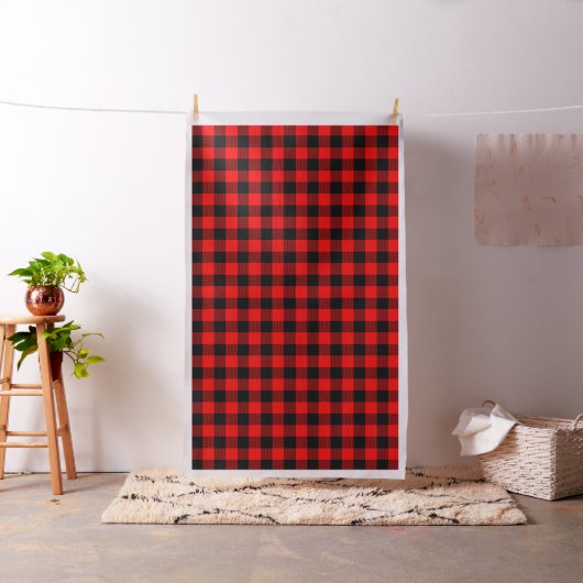 Buffalo Red en Black Lumberjack Pset Decor Stof (Voorbeeld)