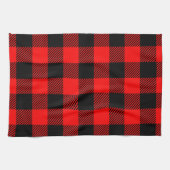Buffalo Red en Black Lumberjack Pset Decor Theedoek (Horizontaal)