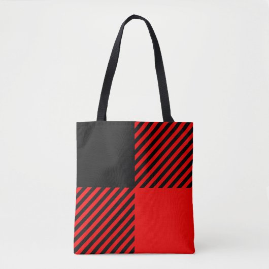 Buffalo Red en Black Lumberjack Pset Decor Tote Bag (Voorkant)