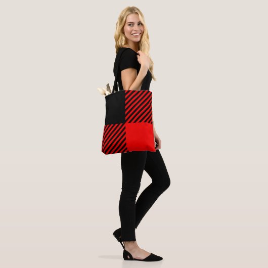 Buffalo Red en Black Lumberjack Pset Decor Tote Bag (Op model)