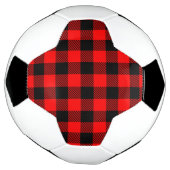 Buffalo Red en Black Lumberjack Pset Decor Voetbal (Gedraaid)