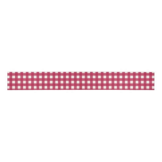 Buffalo Red Grosgrain Eenvoudige Kerstmis Grosgrain Lint (Voorkant)