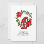 Buffalo Red Truck & Gnomes kerstparty Kaart (Achterkant)