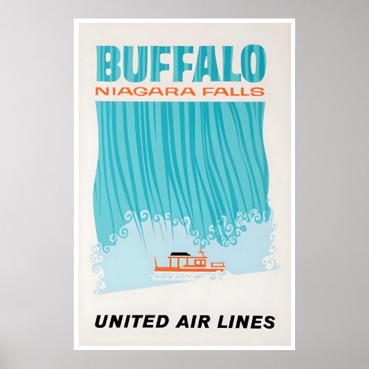 Buffalo Reisposter Niagara Falls Print Verenigde (Voorkant)