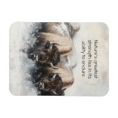 Buffalo Resilience: Sneeuwstormmagneet Magneet (Horizontaal)