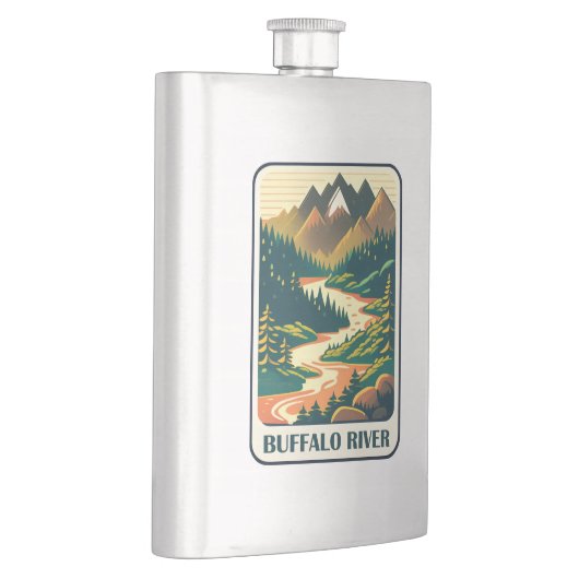 Buffalo River Arkansas Kleuren Flacon (Rechts)