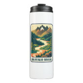 Buffalo River Arkansas Kleuren Thermosbeker (Voorkant)