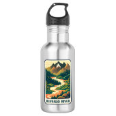 Buffalo River Arkansas Kleuren Waterfles (Voorkant)