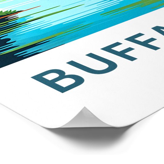 Buffalo River Arkansas Reisprint Poster (Hoek)