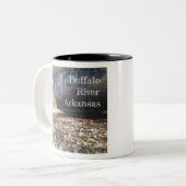Buffalo River Arkansas Tweekleurige Koffiemok (Voorkant links)