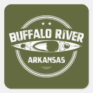 Buffalo River, Arkansas Vierkante Sticker