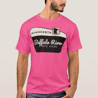 Buffalo River State Park Minnesota Welkomstbord T-shirt