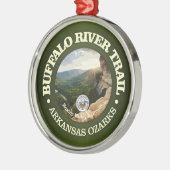 Buffalo River Trail (rood) Metalen Ornament (Links)