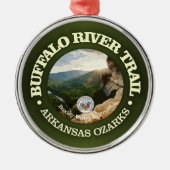 Buffalo River Trail (rood) Metalen Ornament (Voorkant)