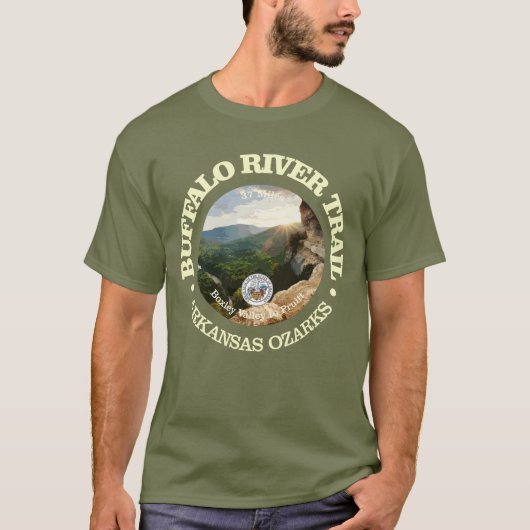 Buffalo River Trail (rood) T-shirt (Voorkant)