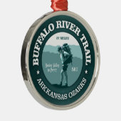 Buffalo riviertrail (T) Metalen Ornament (Rechts)