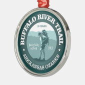 Buffalo riviertrail (T) Metalen Ornament (Links)