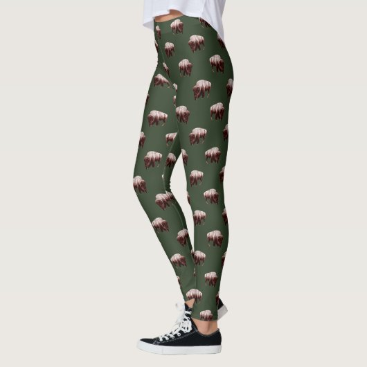 Buffalo Roam over Groen Leggings (Links)