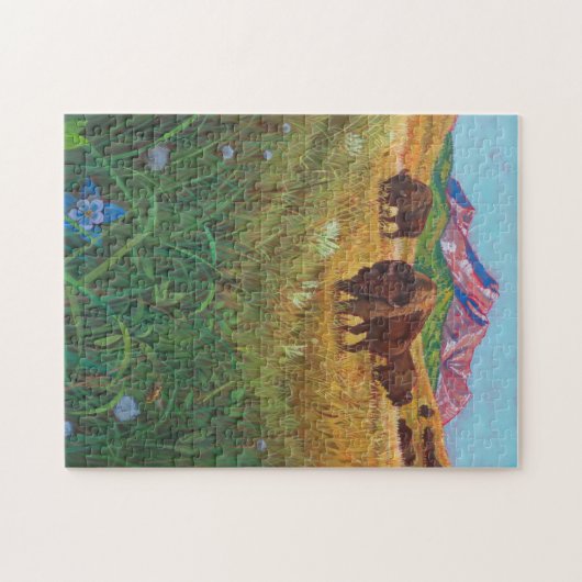 Buffalo Roam Puzzle Legpuzzel (Horizontaal)