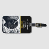 Buffalo Roaming beroemd gemaakt door Snowy Mountai Bagagelabel (Voorkant (horizontaal))