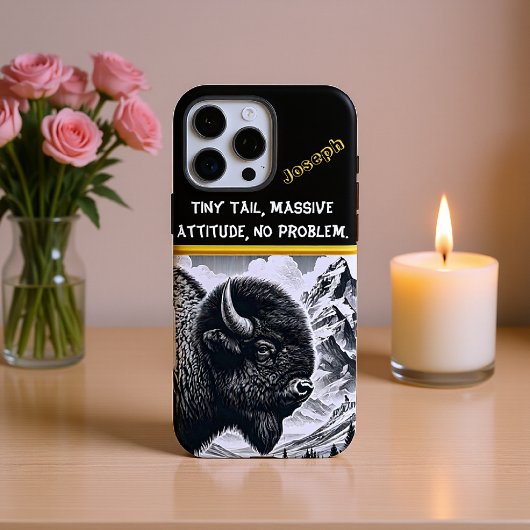 Buffalo Roaming beroemd gemaakt door Snowy Mountai Case-Mate iPhone Case