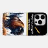 Buffalo Roaming in een sereen bos Case-Mate iPhone Case (Achterkant (horizontaal))
