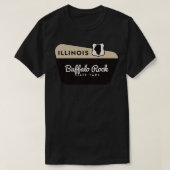 Buffalo Rock State Park Illinois Welkomstbord T-shirt (Design voorkant)