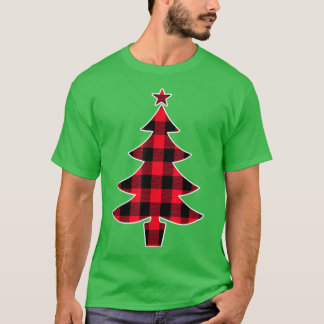Buffalo rode kerstboom voor mama en papa t-shirt