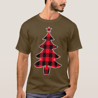 Buffalo rode kerstboom voor mama en papa t-shirt