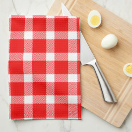 Buffalo Rood Wit Geruit Vakantie Picknick Klassiek Theedoek