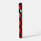 Buffalo rood zwart geruit iPhone 15 case (Linkerkant)