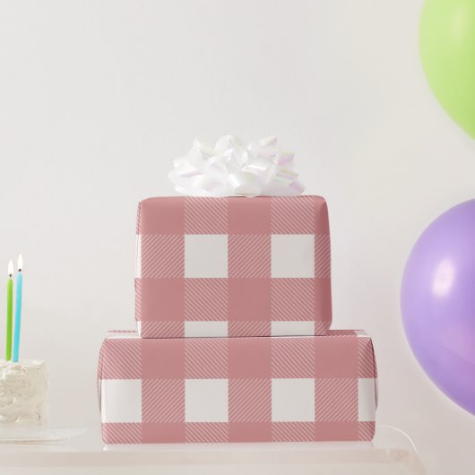 Buffalo Roze handmatige stijlvolle vormgeving cont Cadeaupapier (Feestgeschenken)